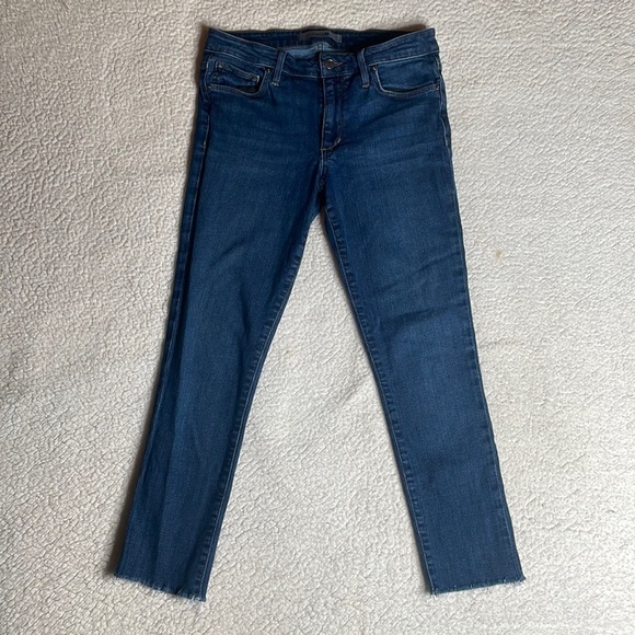 J Brand Jeans Denim Stretch Cuff Crop comfy size 27 - Picture 1 of 9